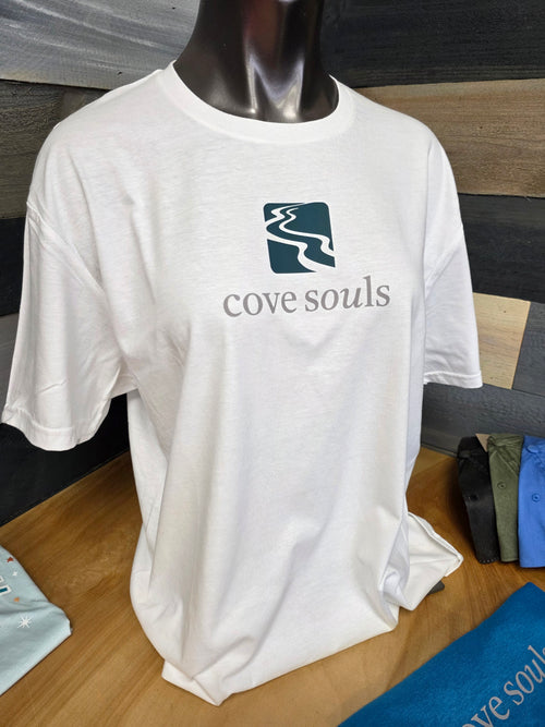 Cove Souls: The Original Logo Tee – Crisp White (Lake Life Edition)