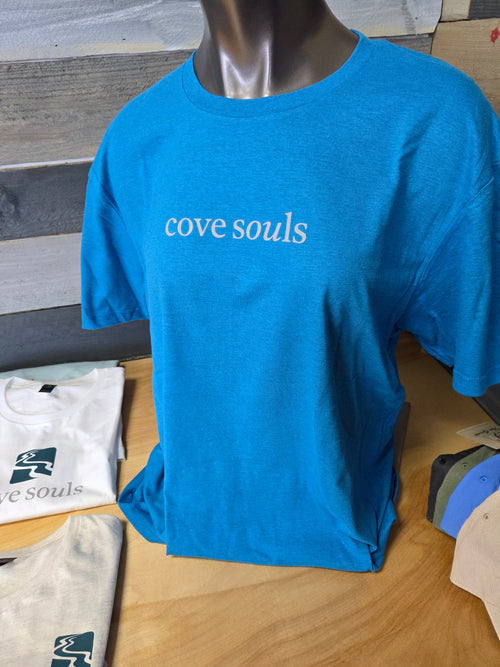 Lake Life Apparel - Cove Souls Antique Sapphire Softstyle Tee
