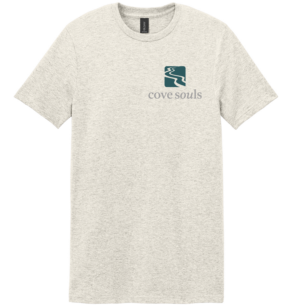 Cove Souls: The Minimalist Logo Tee – Heather Oatmeal (Lake Life Edition)